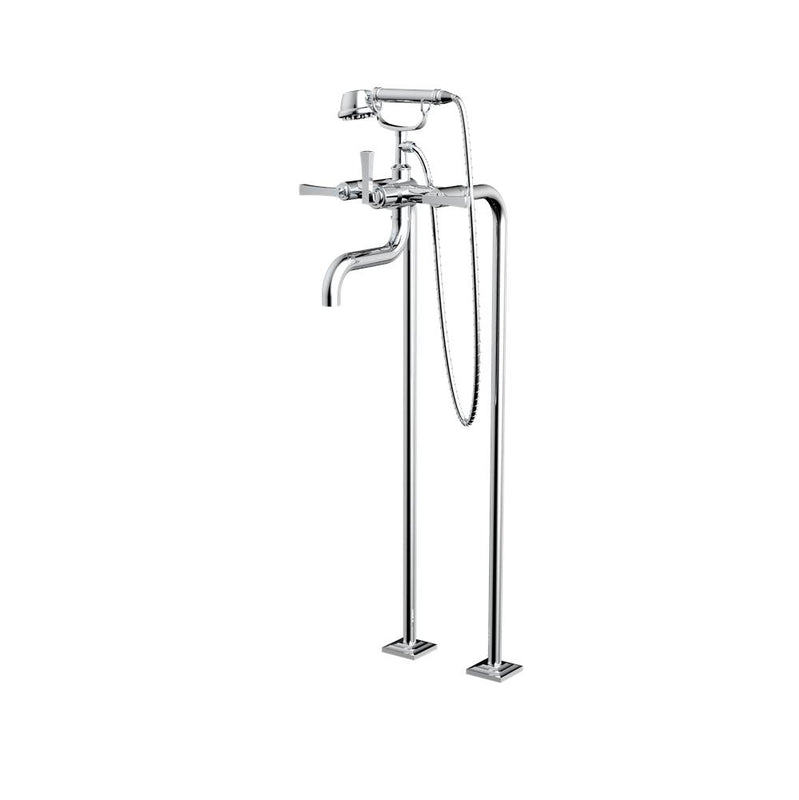 Santec 7050ED Edo Floor Mount Tub Filler With Ed Handles And Multifunction Handheld Shower - Parent