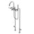 Santec 7053AT Floor Mount Tub Filler with Hand Shower and Shut-off Valves