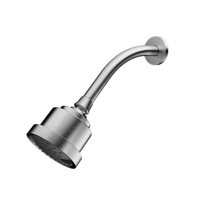 Santec 708545 Athena Cylindrical Shower Head With Arm And Round Flange