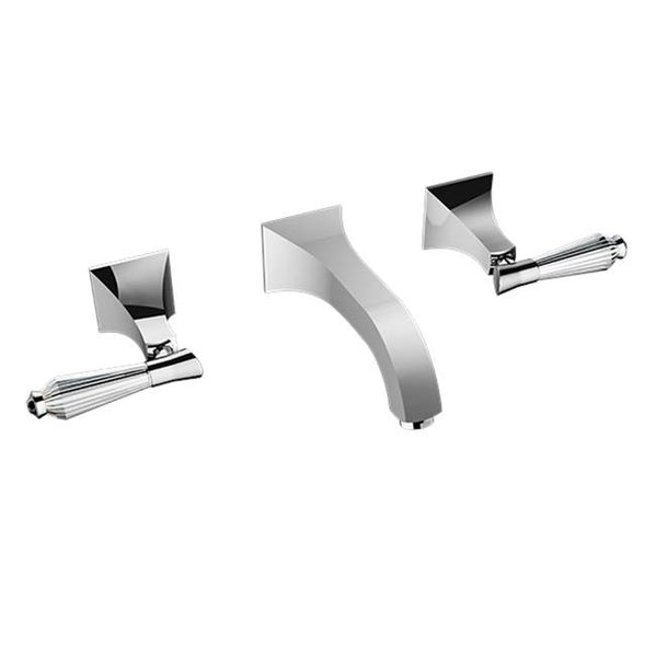 Santec 9229DC-TM Edo Crystal Wall Mount Lavatory With Dc Handles (Drain Not Included - Uses Wm-0020 Valve)