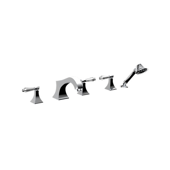 Santec 9255DC-TM Edo Crystal Roman Tub Filler Set With Hand Held Shower With Dc Handles - Parent