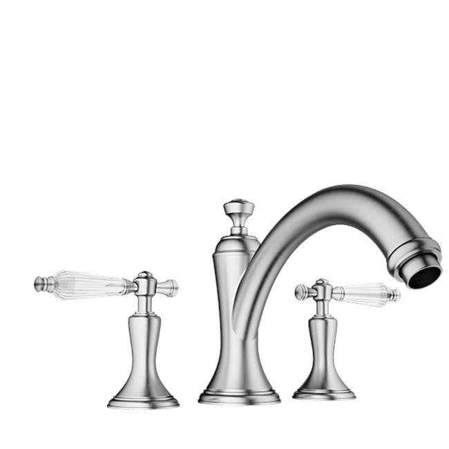 Santec 9550KT-TM Klassica Crystal Roman Tub Filler Trim With Kt Handles