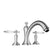 Santec 9550KT-TM Klassica Crystal Roman Tub Filler Trim With Kt Handles