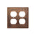 Premier Copper Double Duplex 4 Hole Cover SO4