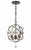 Crystorama SOL-9325-EB Solaris 3 Light Sphere Outdoor Chandelier - English Bronze