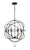 Crystorama SOL-9328-EB Solaris 6 Light Sphere Outdoor Chandelier - English Bronze