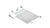 QM Drains SP40.33.700.32FSO Shower Pan Curbless Kit 40" With A 32" Wedgewire Linear Drain Flange Edge Side Outlet