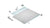 QM Drains SP56.33.400.48FSO Shower Pan Curbless Kit 56" With A 48" Lotus Linear Drain Flange Edge Side Outlet