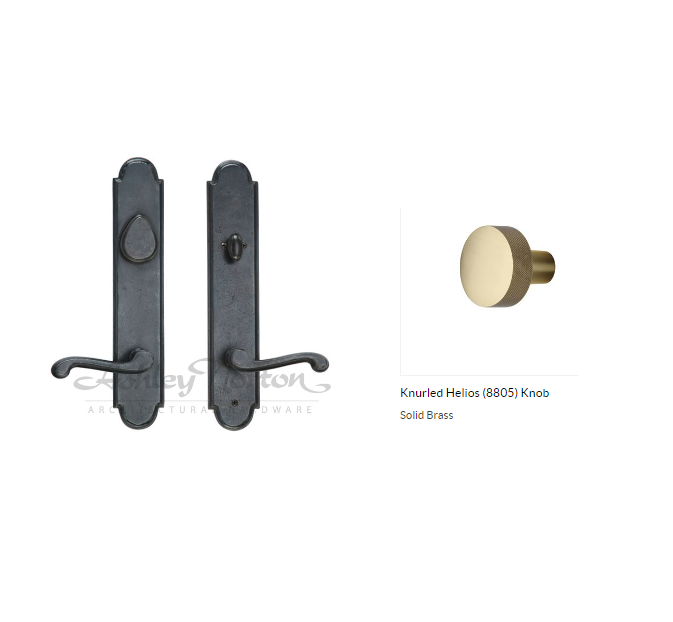 Ashley Norton SPLES.8805.50.3S-238 Knurled Helios Entry - Satin Brass