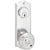 Emtek 8065M Dummy Pair Keyed , Sideplate Locksets Colonial 3-5/8" Center to Center Keyed , Milano Lever - Parent
