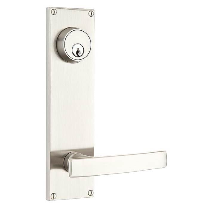 Emtek 8214WS Passage Double Keyed , Sideplate Locksets Modern 5-1/2" Center to Center Keyed , Windsor Crystal Knob - Parent