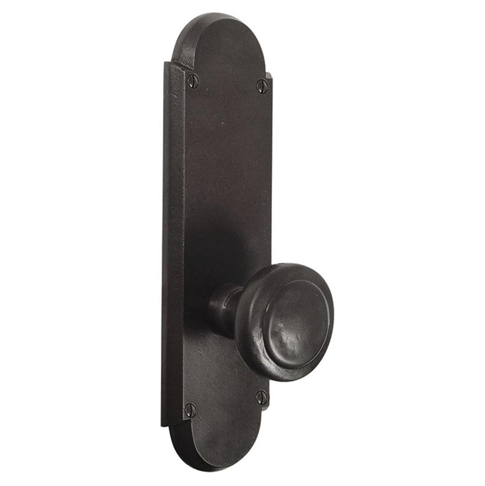 Emtek 7707BU Passage , Sideplate Locksets No.5 Non-Keyed 9-1/4" , Butte Knob - Parent