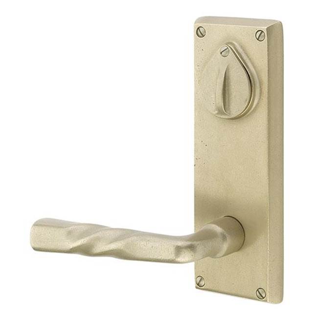 Emtek 7365LW Dummy Pair Keyed , Sideplate Locksets Rectangular 3-5/8" Center to Center Keyed , Lowell Crystal Knob - Parent