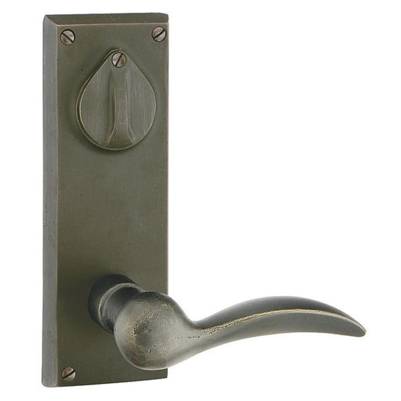 Emtek 7361BU Passage Double Keyed , Sideplate Locksets Rectangular 3-5/8" Center to Center Keyed , Butte Knob - Parent