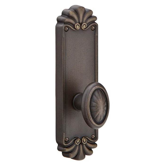 Emtek 6052OCK Dummy Pair , Sideplate Locksets No.16 Non-Keyed 8-1/4" , Bronze Octagon Knob - Parent