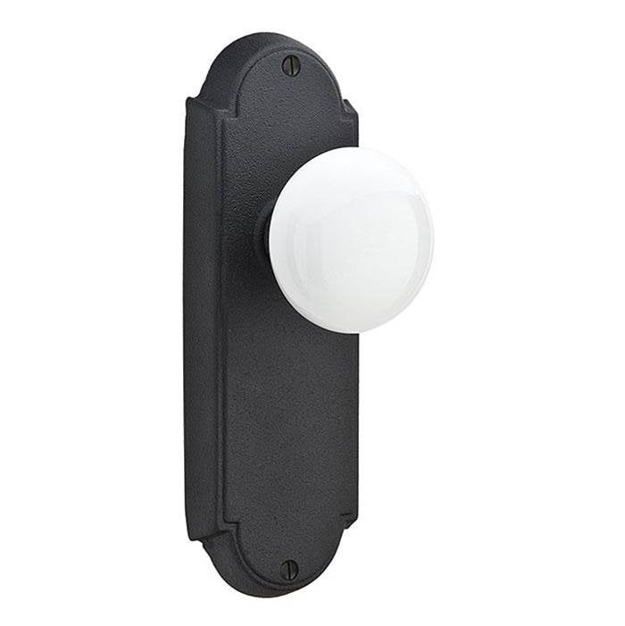 Emtek 7205J Privacy , Sideplate Locksets No.5 Non-Keyed 7-1/8" , Jamestown Knob - Parent