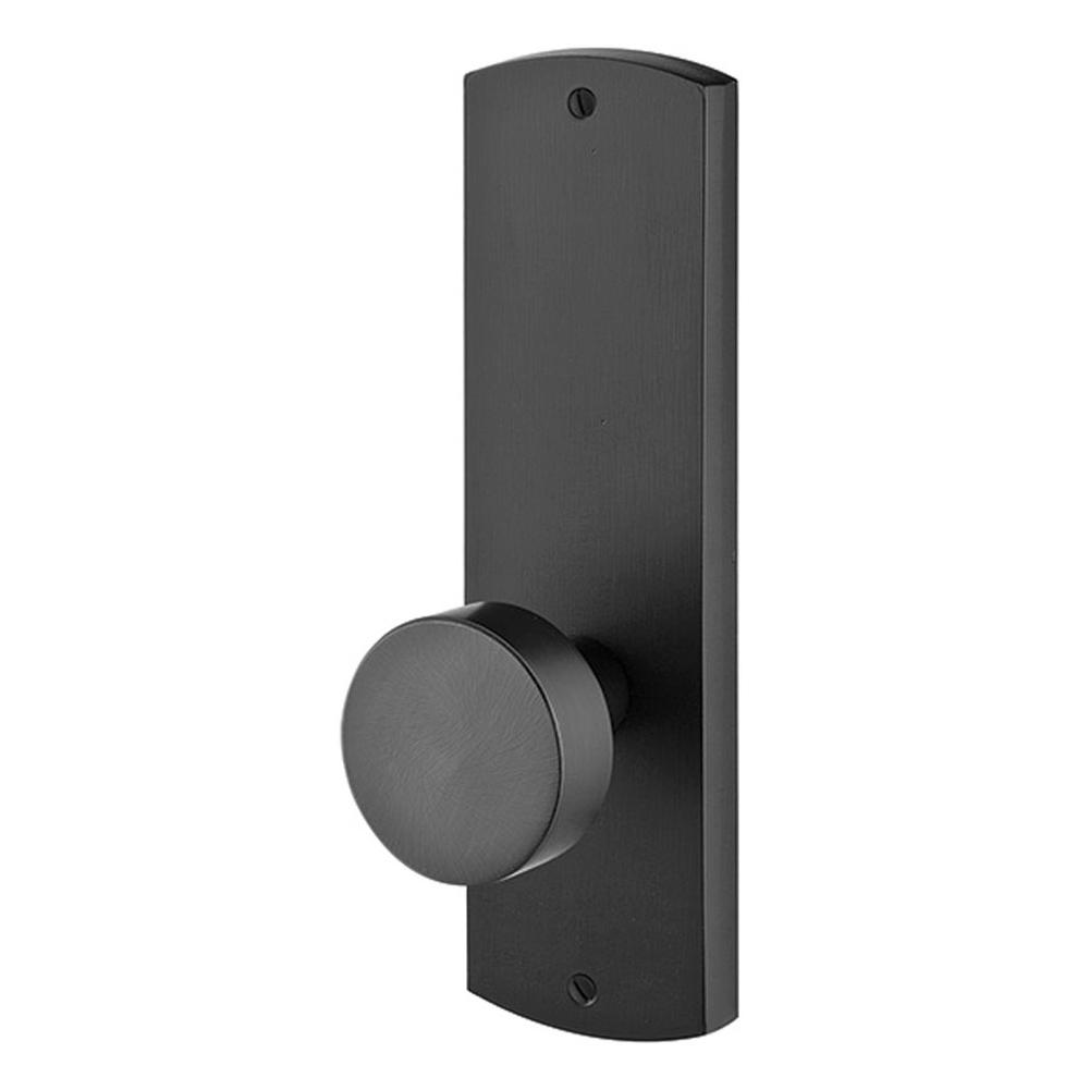 Emtek 7562BZEG Dummy Pair , Sideplate Locksets Missoula Non-Keyed 9" , Bronze Egg Knob - Parent