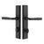 Emtek 5042BZEG Entry Dum , Stretto , Sandcast Bronze Rectangular 10" Plt , Egg Knob