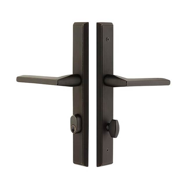 Emtek 5444DLH Entry KyOS , Stretto , Sandcast Bronze Rectangular 11" Plt , Durango Lever , LH - Parent