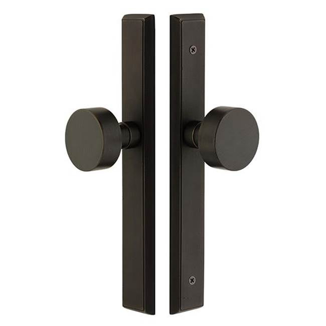 Emtek 5143BZEG Pass , Stretto , Sandcast Bronze Rectangular 11" Plt , Egg Knob - Parent