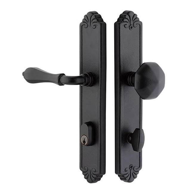 Emtek 6042PT Entry Dum , Stretto , Tuscany 10-1/2" Plt , Petal Knob - Parent