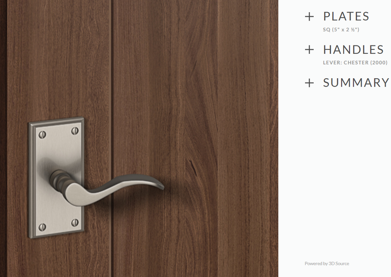 Ashley Norton SQ.2000.20.L.4/9-234 Chester Privacy - Satin Nickel/Polished Chrome