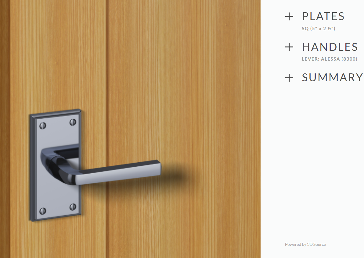 Ashley Norton SQ.8300.20.R.BK/3S-238 Alessa Privacy - Flat Black/Satin Brass