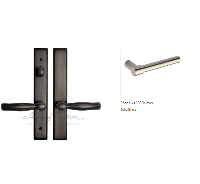 Ashley Norton SQEG4.2380.55.R.8 Phoenix US Lever Low Entry - Dark Oil Rubbed