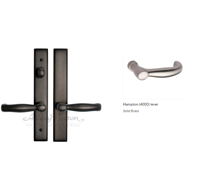 Ashley Norton SQEG4.4000.53.R.8 Hampton US Lever Low Patio - Dark Oil Rubbed