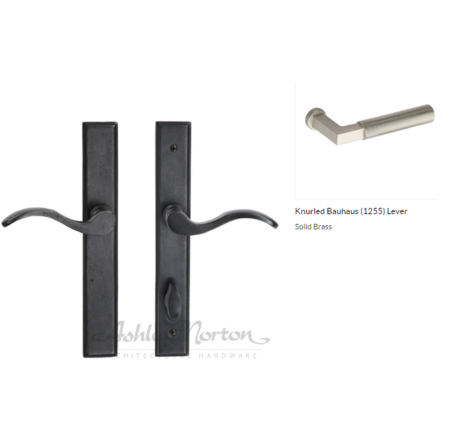 Ashley Norton SQEU4.1255.58.L.8 Knurled Bauhaus Euro patio - Dark Oil Rubbed
