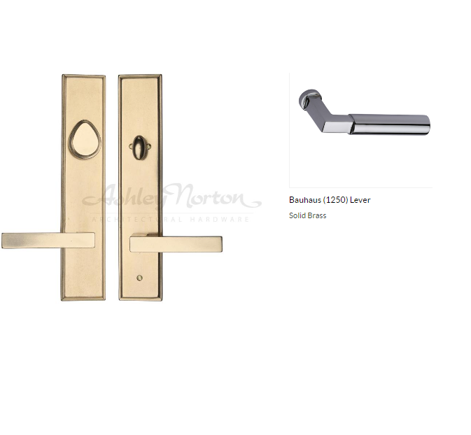 Ashley Norton SQLES.1250.52.L.4-234 Bauhaus Dbl Entry - Satin Nickel