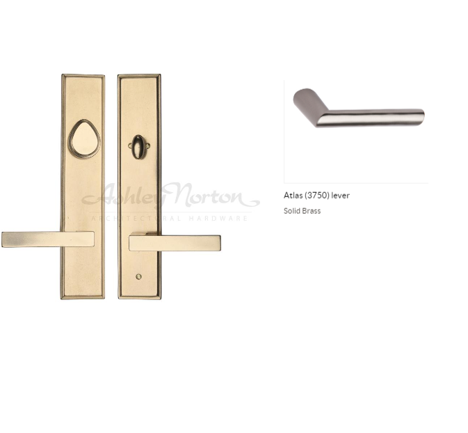 Ashley Norton SQLES.3750.43.R.4 Atlas Patio - Satin Nickel