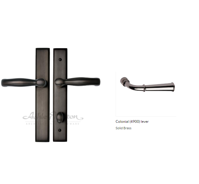 Ashley Norton SQLP4.4900.42.L.8 Colonial Lever High Dummy - Dark Oil Rubbed