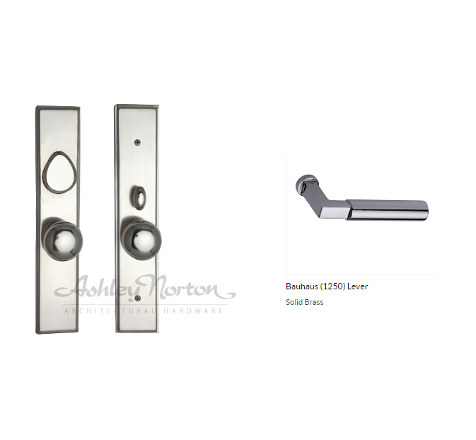 Ashley Norton SQMOR.1250.12.R.4 Bauhaus LxL Entry - Satin Nickel