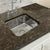 Nantucket Sinks SQRS-7 SQRS-7  16.5 Inch Square Hammered Stainless Undermount Bar Sink