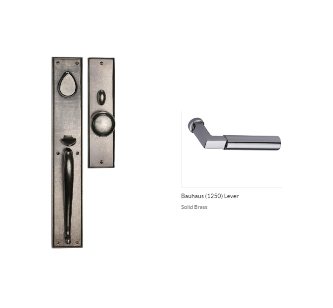 Ashley Norton SQSGL.1250.10.R.4 Bauhaus GxL Entry - Satin Nickel