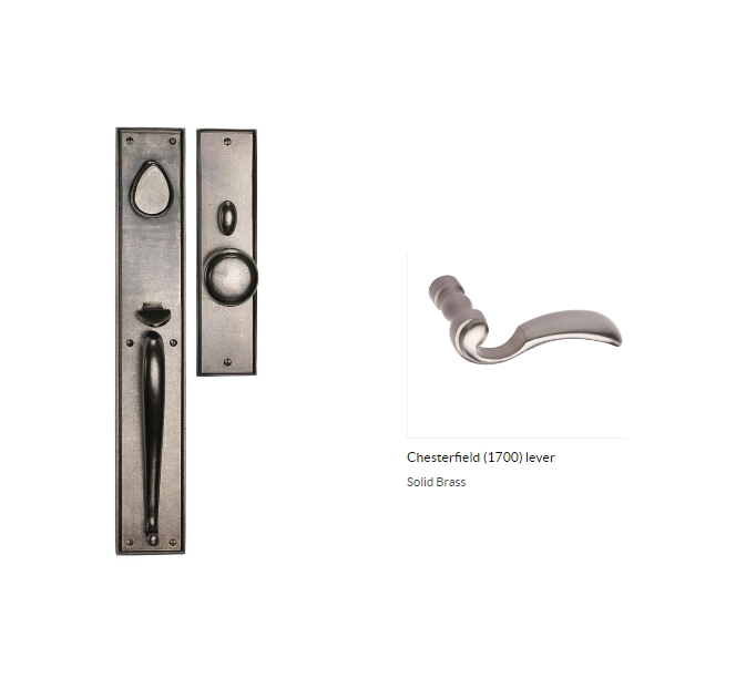 Ashley Norton SQSGL.1700.42.R.8 Chesterfield Gripset Dummy - Dark Oil Rubbed