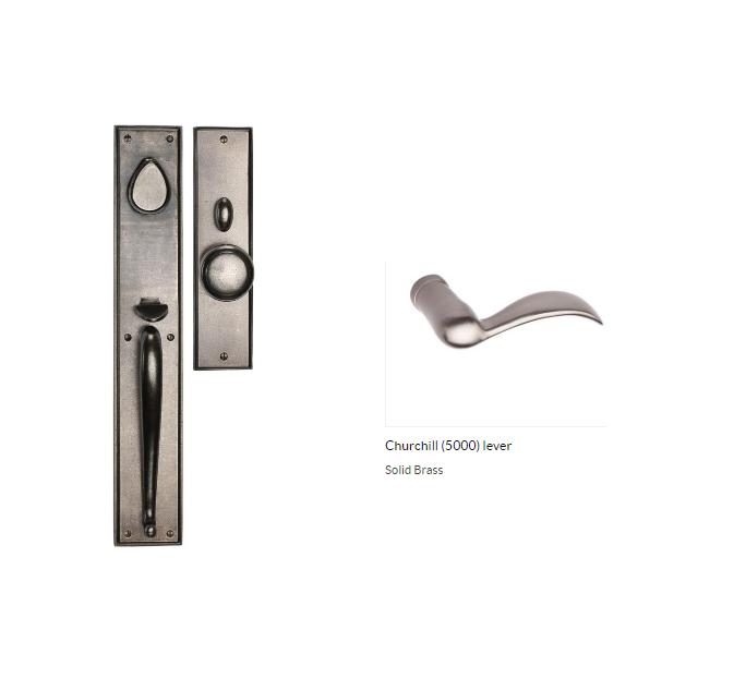 Ashley Norton SQSGL.5000.42.L.8 Churchill Gripset Dummy - Dark Oil Rubbed