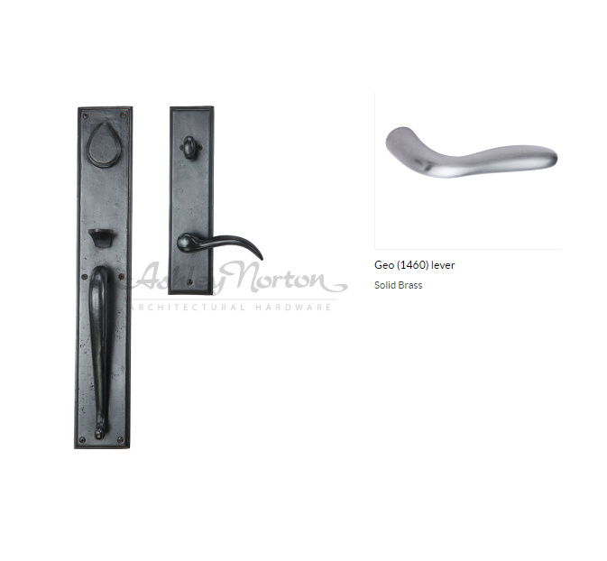 Ashley Norton SQTUB.1460.50.R.8-238 Geo Gripset Entry - Dark Oil Rubbed