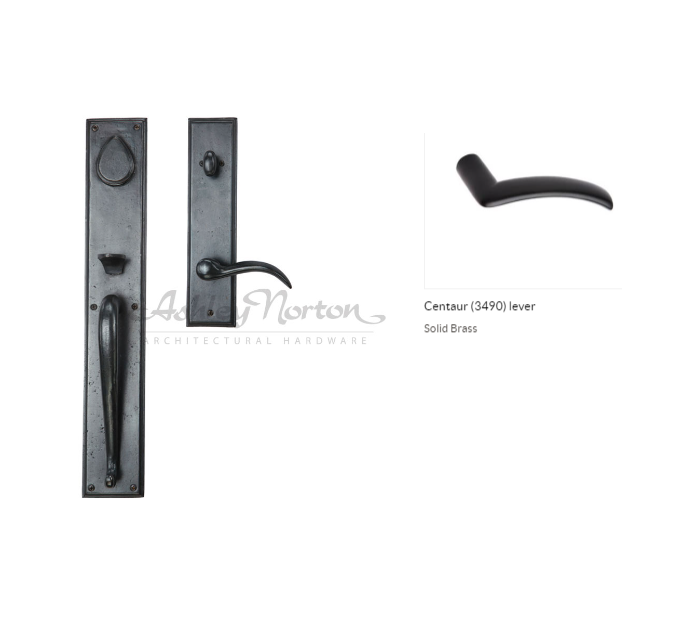 Ashley Norton SQTUB.3490.50.L.4-238 Centaur Gripset Entry - Satin Nickel