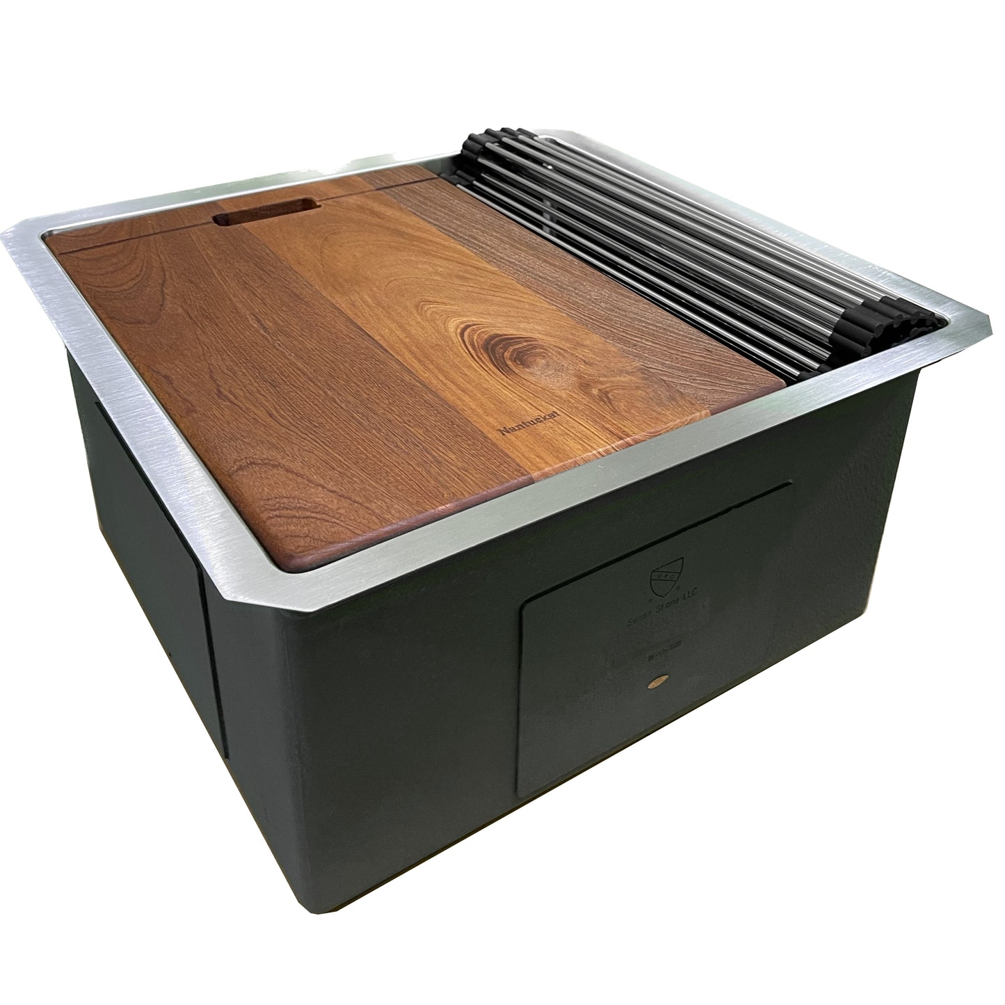 Nantucket Sinks SR-PS-1919-16 Pro Series Prep-Station Single Bowl Undermount Entertainment Sink