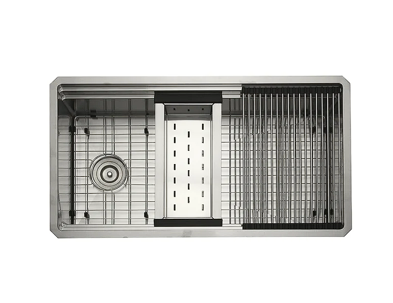 Nantucket sinks SR-PS-3620-OSD 16 gauge 304 stainless zero radius rectangle undermount sink