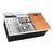Nantucket Sinks SR-PS2-2818-16 Pro Series Prep-Station Single Bowl Undermount Kitchen Sink with Included Accessories