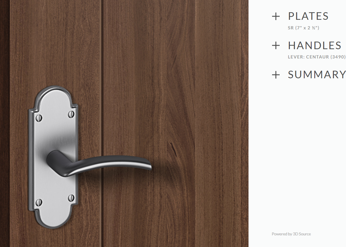 Ashley Norton SR.3490.20.R.4/4B-238 Centaur Privacy - Satin Nickel/Polished Nickel