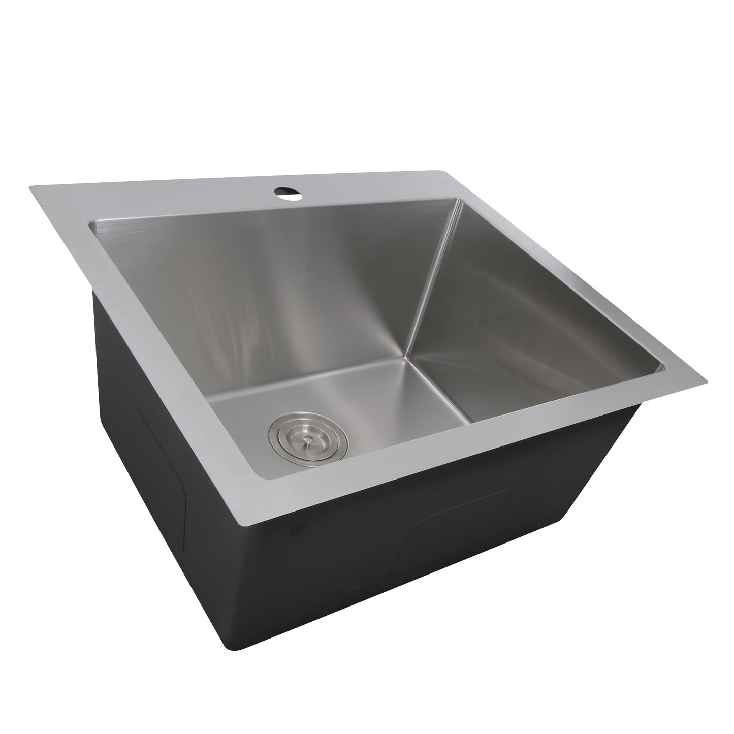 Nantucket Sinks SR2522-12-16 25" Pro Series Rectangle Topmount Small Radius Corners Laundry Sink