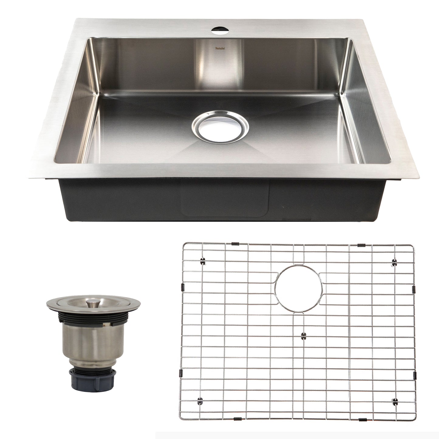 Nantucket Sinks SR2522-5.5-16 Pro Series Small Radius Topmount Single Hole ADA Kitchen Sink