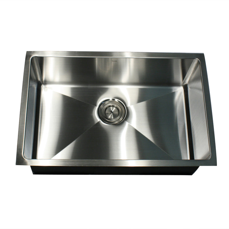 Nantucket Sinks Rectangle Single Bowl Undermount Stainless Steel Kitchen Sink