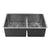 Nantucket Sinks SR3219-OS-16 Pro Series 60/40 Offset Double bowl Undermount Small Radius Kitchen Sink