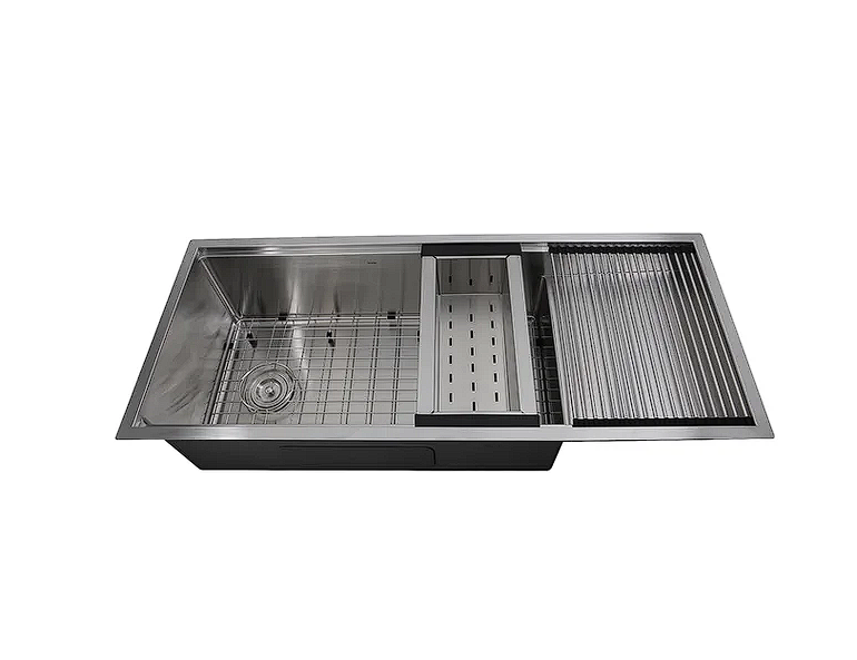 Nantucket sinks SR4419-16-DB Small radius undermount prep station sink