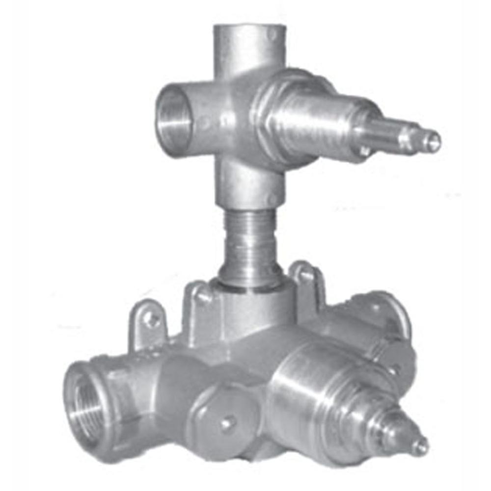 Watermark SS-THVD2 1/2" Thermostatic Valve With Built In Vol. Cntrl & 2-Way Diverter